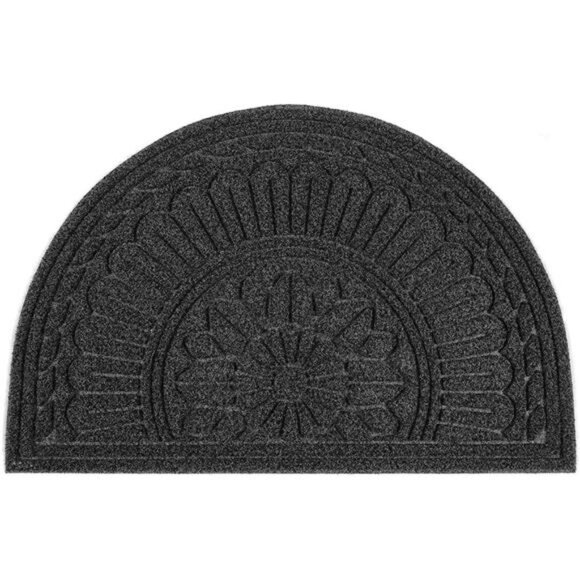 Door Mat Outdoor Indoor, 24" x 36",Half Round Door Mats,Non-Slip Front Door Mats - Picture 1 of 7